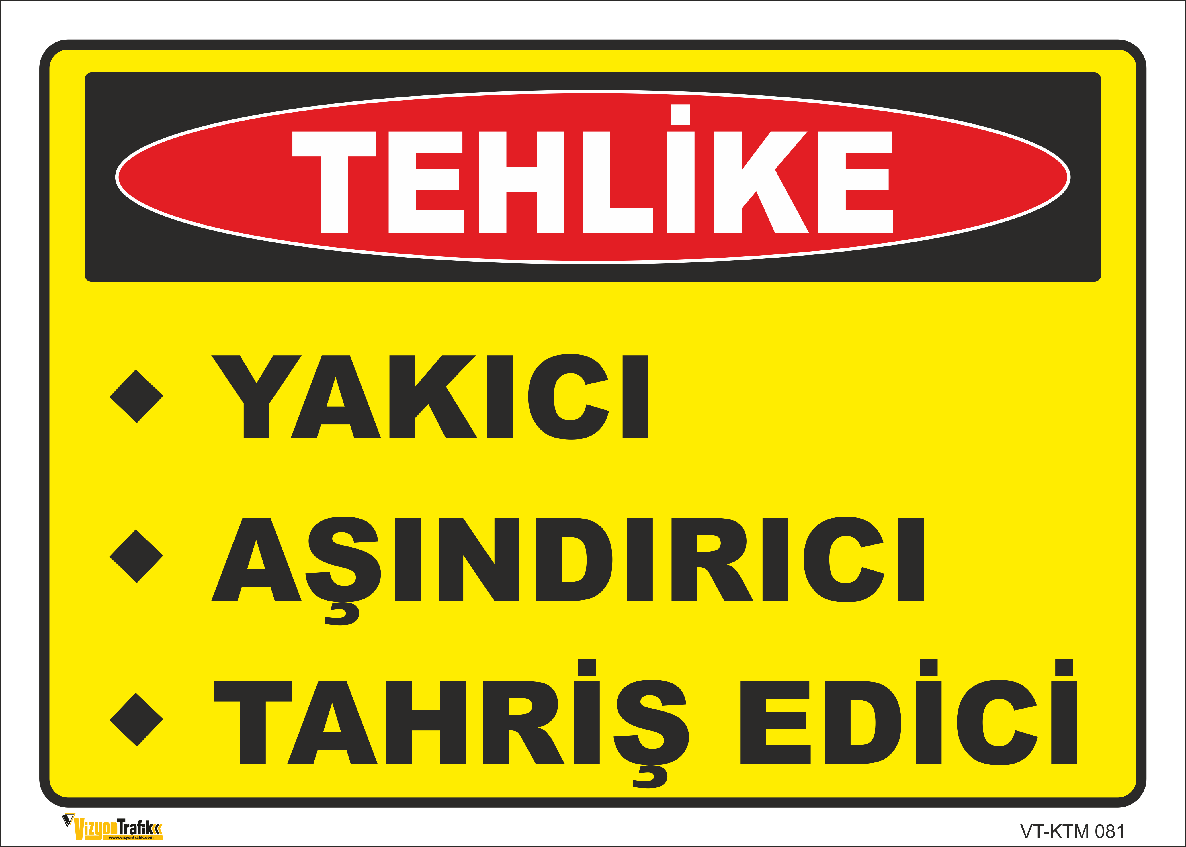 YAKICI-AŞINDIRICI-TAHRİŞ EDİCİ LEVHASI